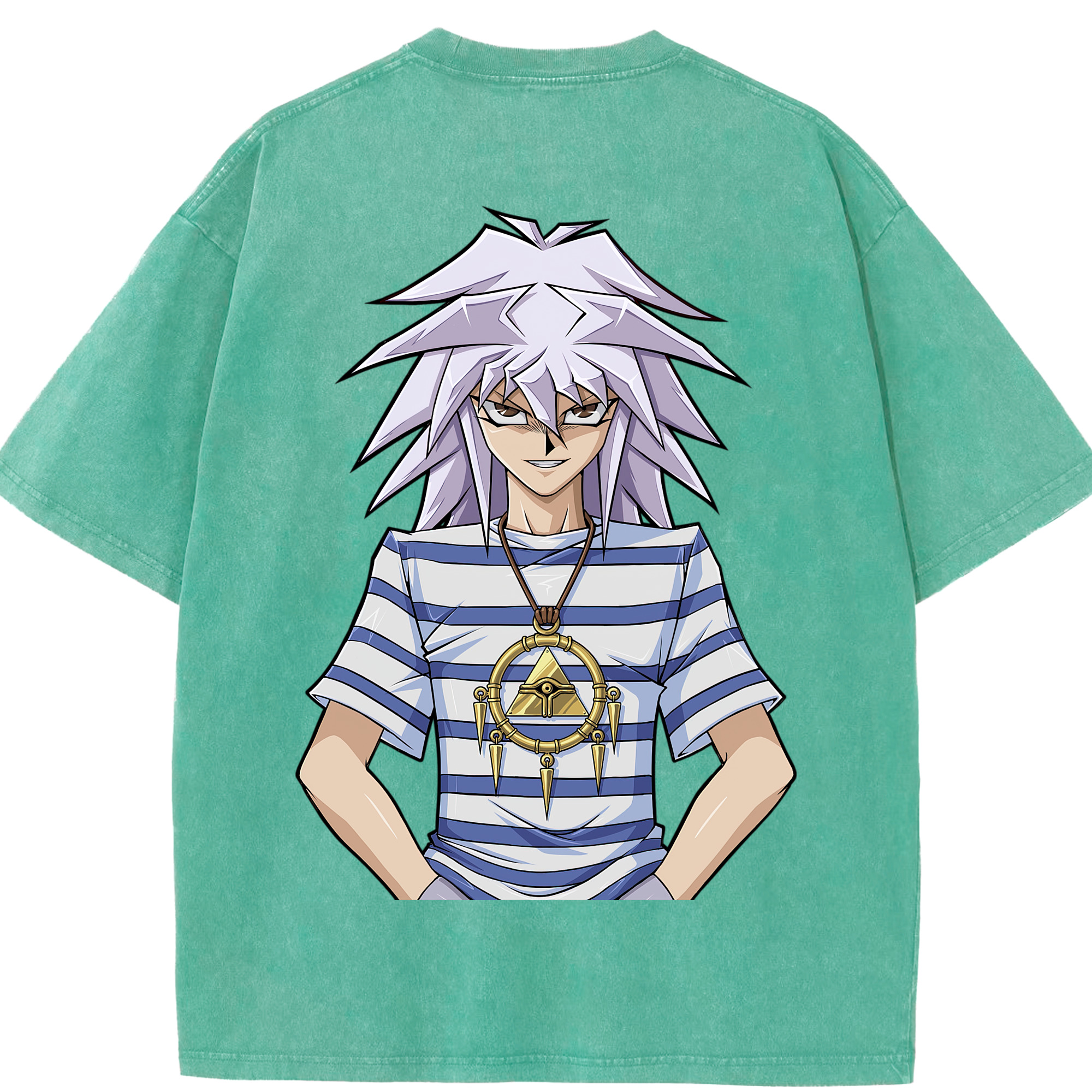 （画像用） 遊☆戯☆王 Yu-Gi-Oh! 綿100% ヴィンテージ風 半袖Tシャツ（背面プリント）